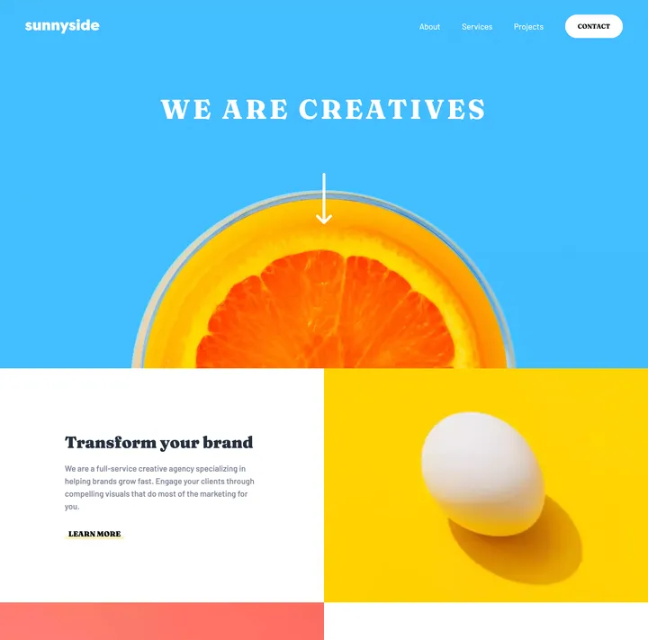 Sunnyside Agency Landing Page