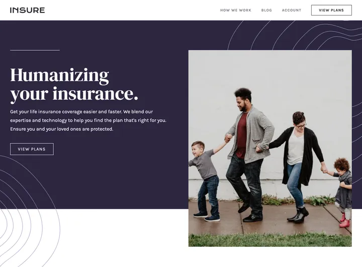 Insure Landing Page