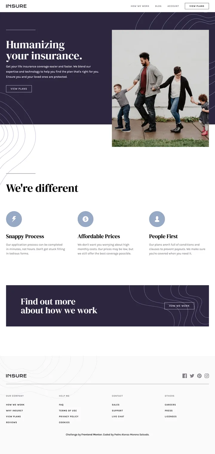 Insure Landing Page